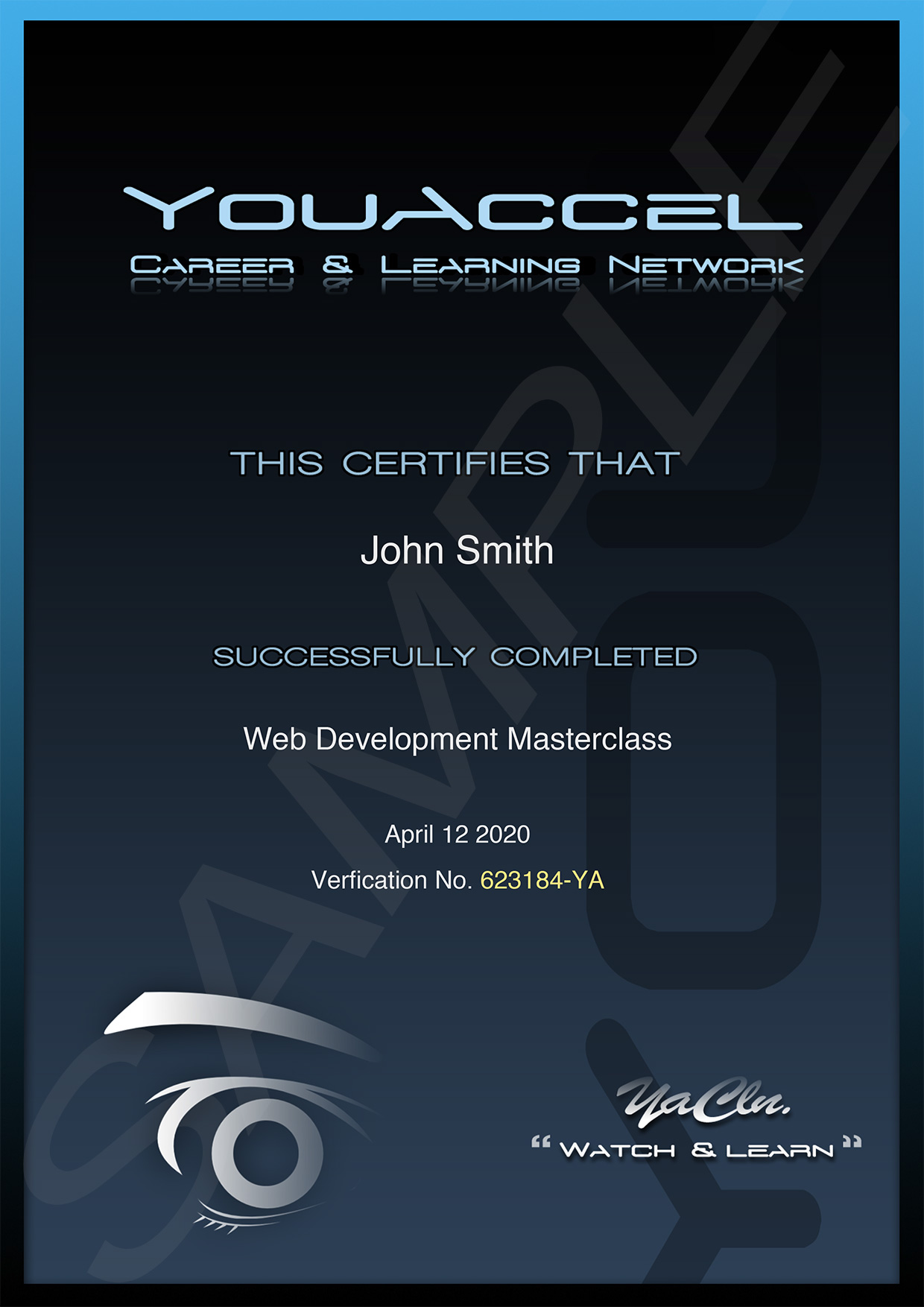 Sample Certificate